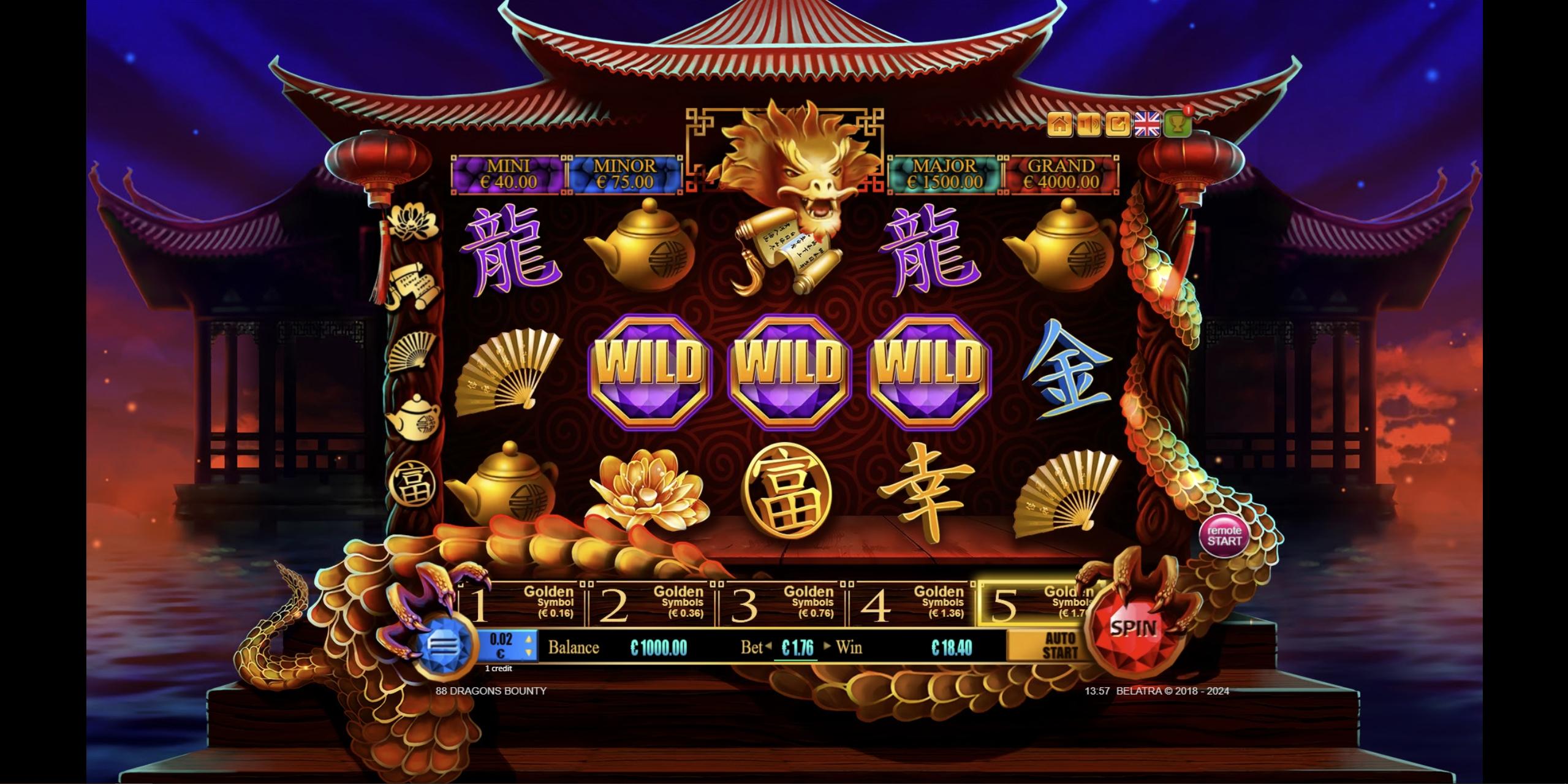 88 Dragons Bounty | Promotion pack | Online slot